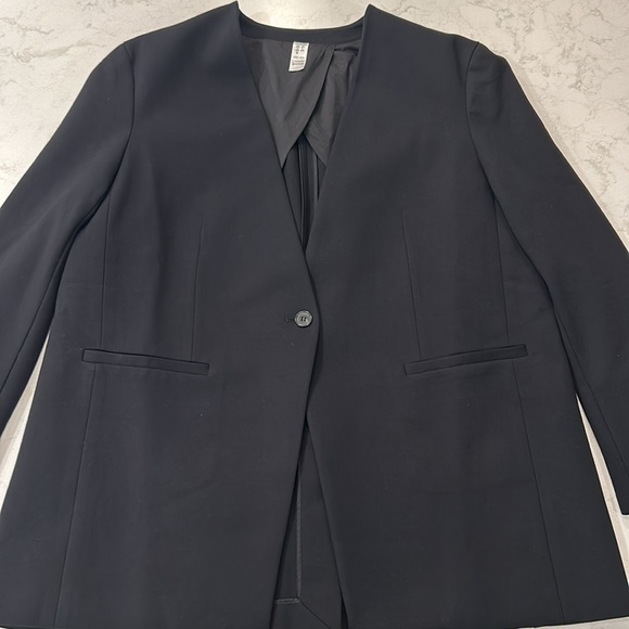 Spanx The Perfect Oversized Collarless Blazer Ponte Black XL - Picture 9 of 16